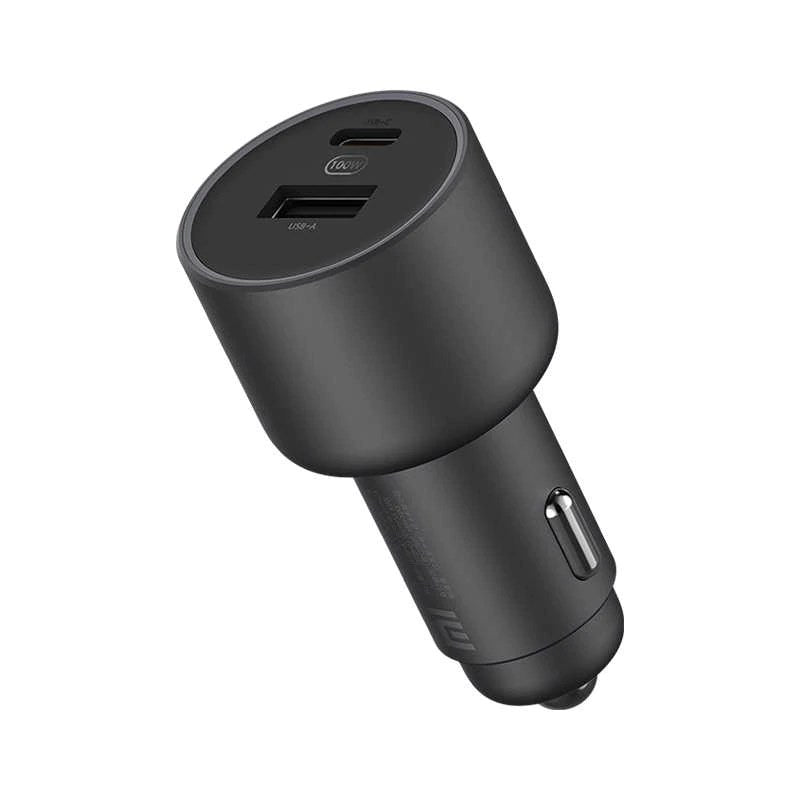 Xiaomi Mi Car Fast Charger 1A1C 100W MAX USB-A USB-C Dual Output 5A Safe Protection Cool LED Effect