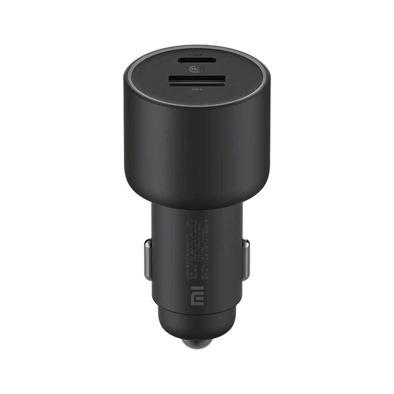 Xiaomi Mi Car Fast Charger 1A1C 100W MAX USB-A USB-C Dual Output 5A Safe Protection Cool LED Effect