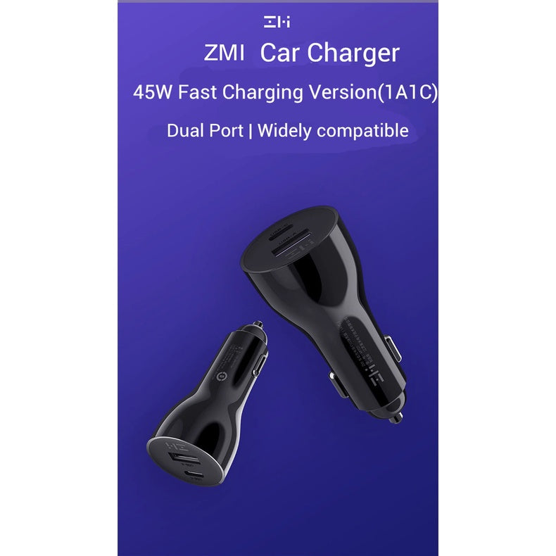 ZMI Car-mounted Charger 45W 1A1C Car Charger