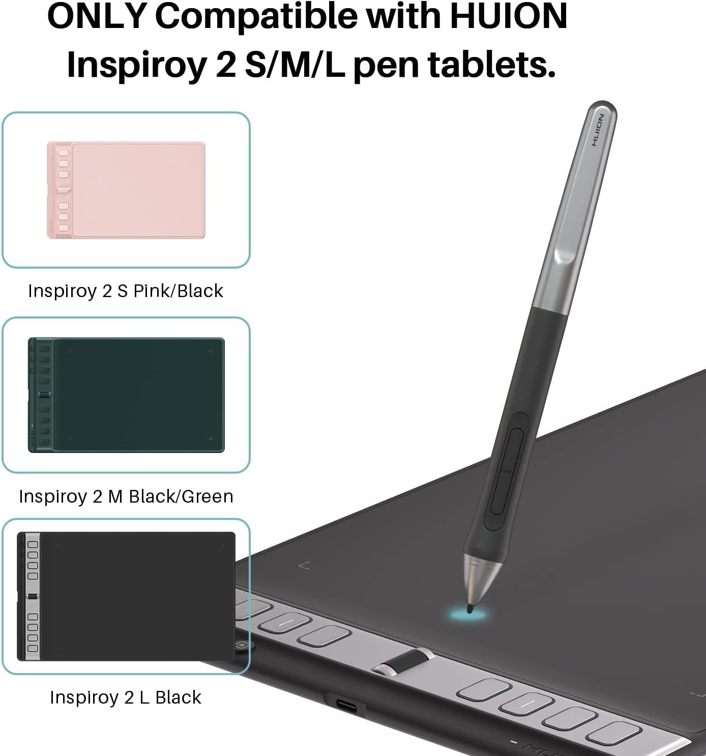 HUION Digital Pen PW110, PenTech 3.0 Battery-Free Stylus