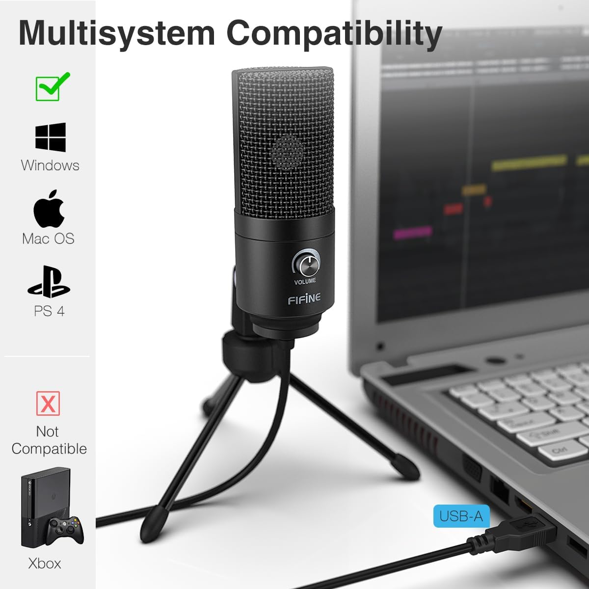 FIFINE K669B USB CONDENSER MICROPHONE