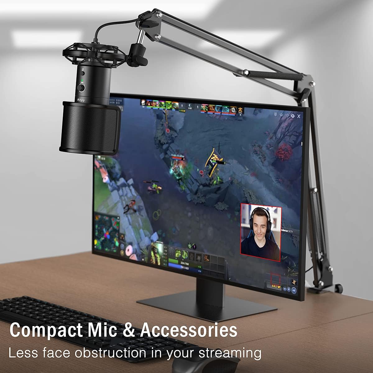 FIFINE USB Gaming Streaming Microphone Kit Fifine T683