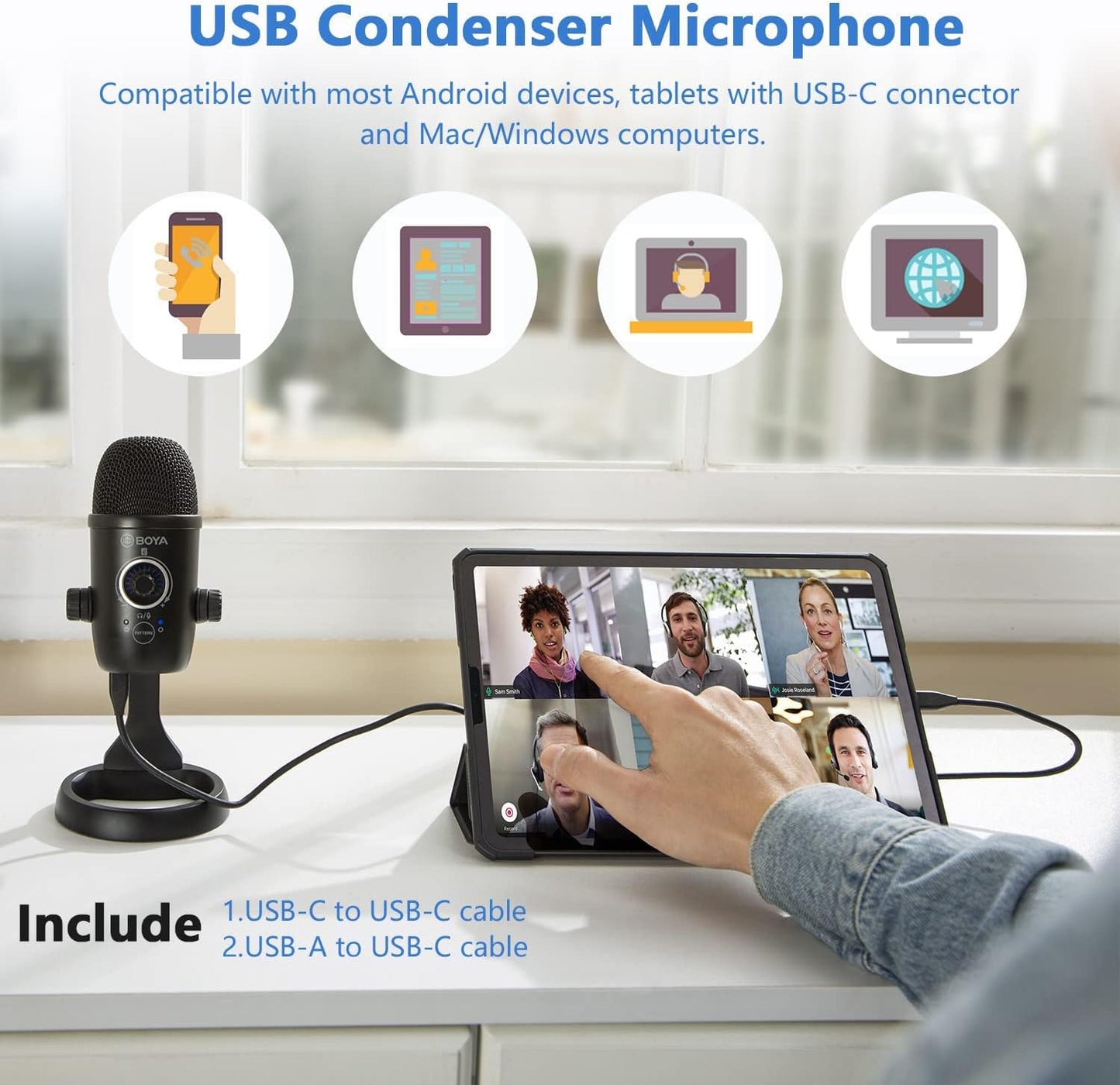 Boya BY-CM5 Desktop USB Microphone