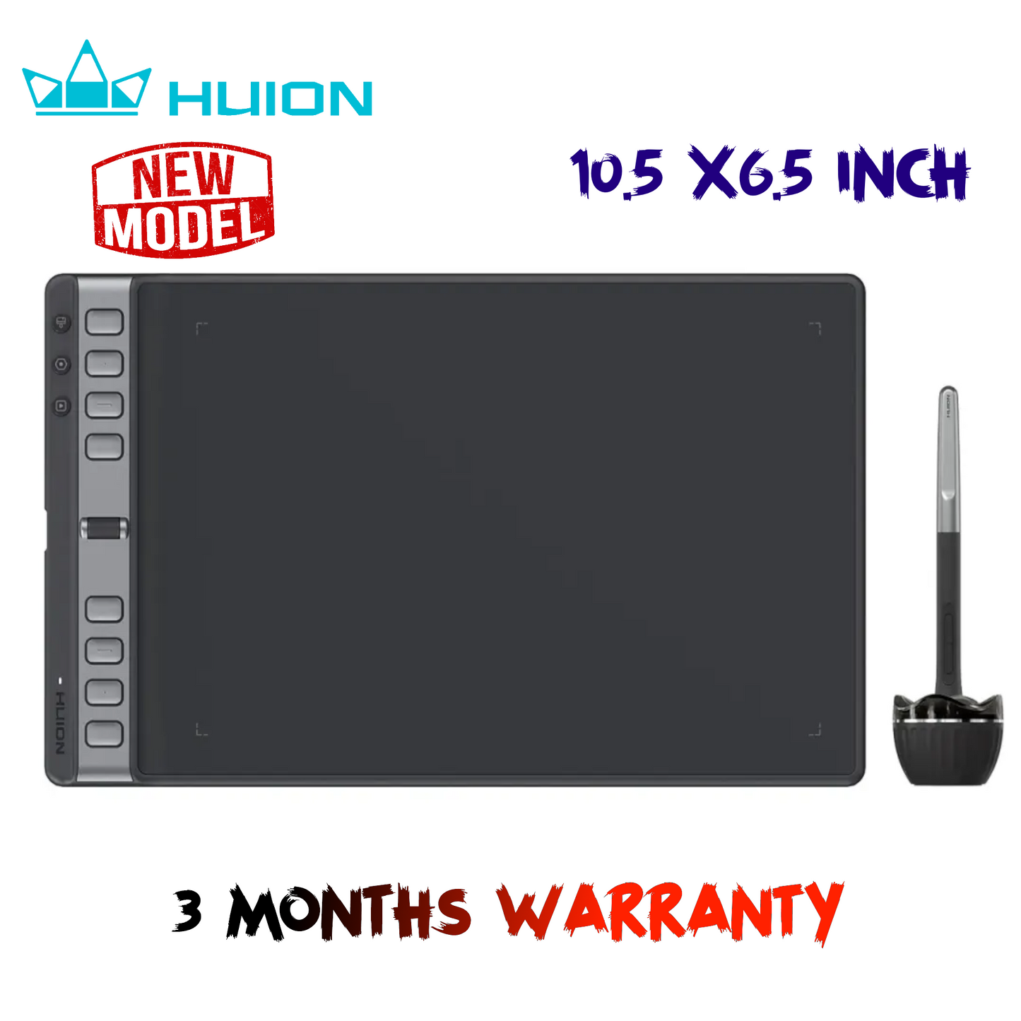 Huion Inspiroy 2 L H1061P 10.5 x 6.56' Inch Graphic Drawing Tablet