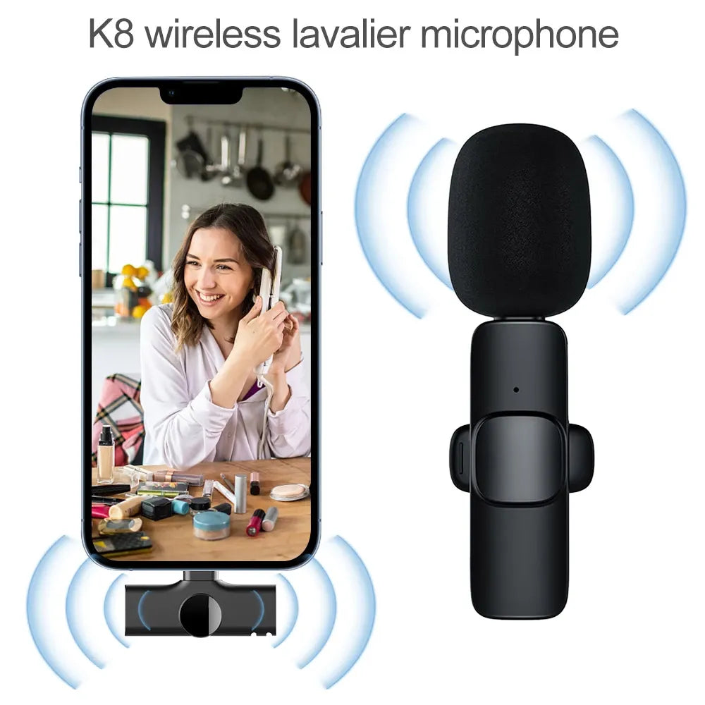 K8 Wireless Microphone For Mobile Type-C & Lightning