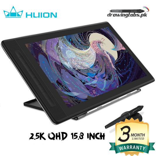 HUION KAMVAS Pro 16 2.5K QHD Drawing Tablet with Screen QLED Full-Laminated Graphics Tablet