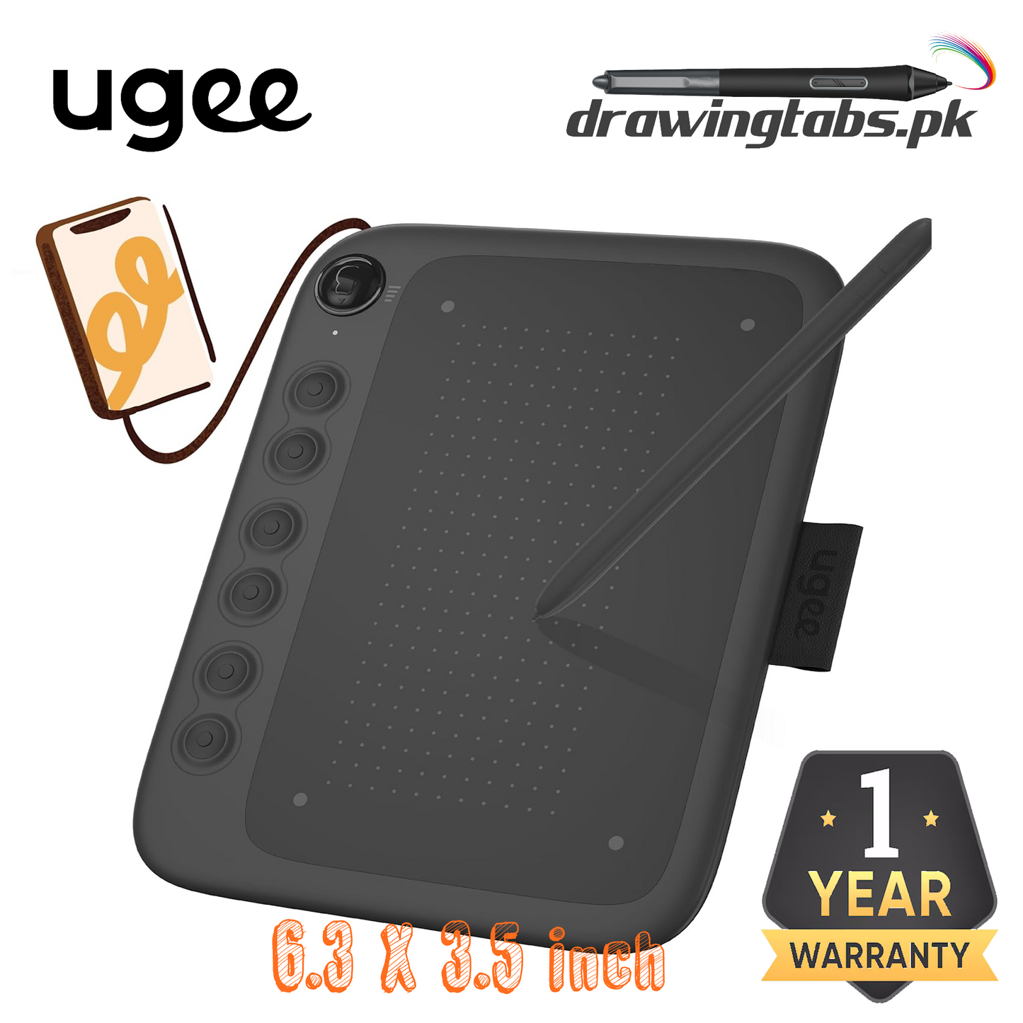 Ugee Q6 Drawing Tablet 6 inch Graphic Tablet