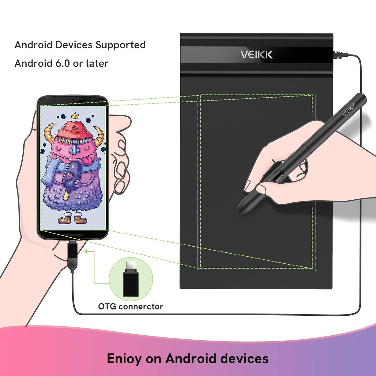 Veikk S640 6x4 Drawing & Graphic Pen Tablet