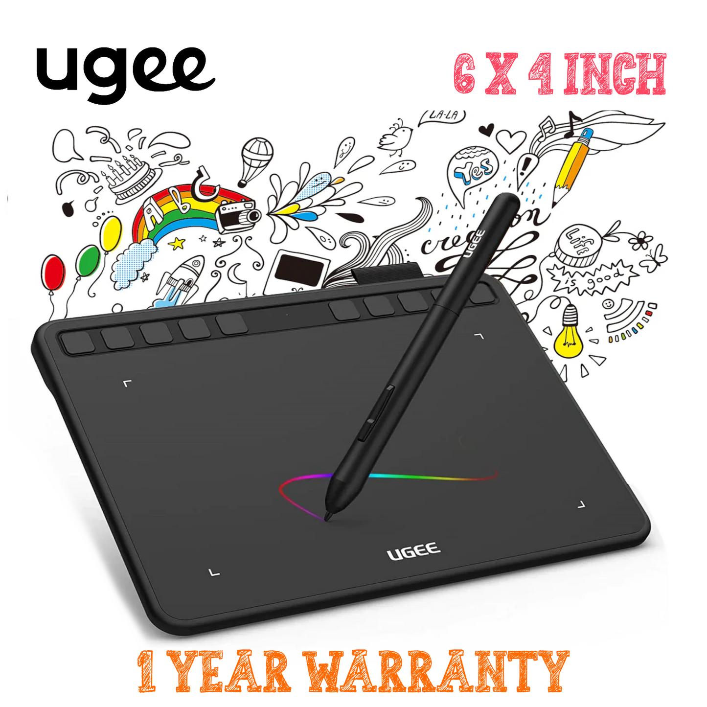 ugee 6.5″ Drawing Tablet S640