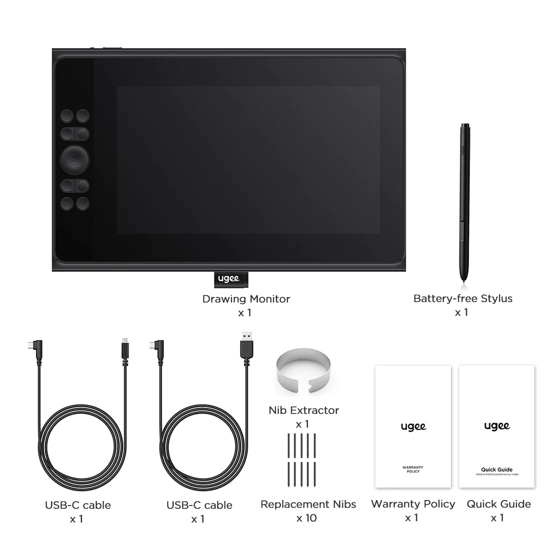 ugee 11.9" inch UE12 PLUS Drawing Tablet with Screen