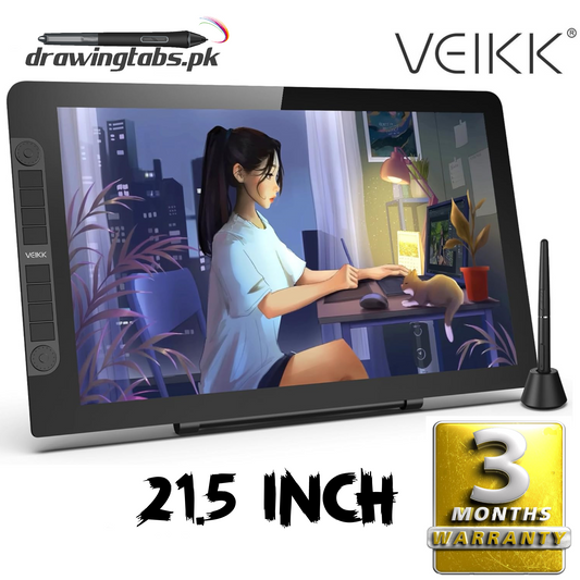 VEIKK VK2200PRO Drawing Monitor,21.5 Inch Full-Laminated Screen,with 2 Customized Quick Dials