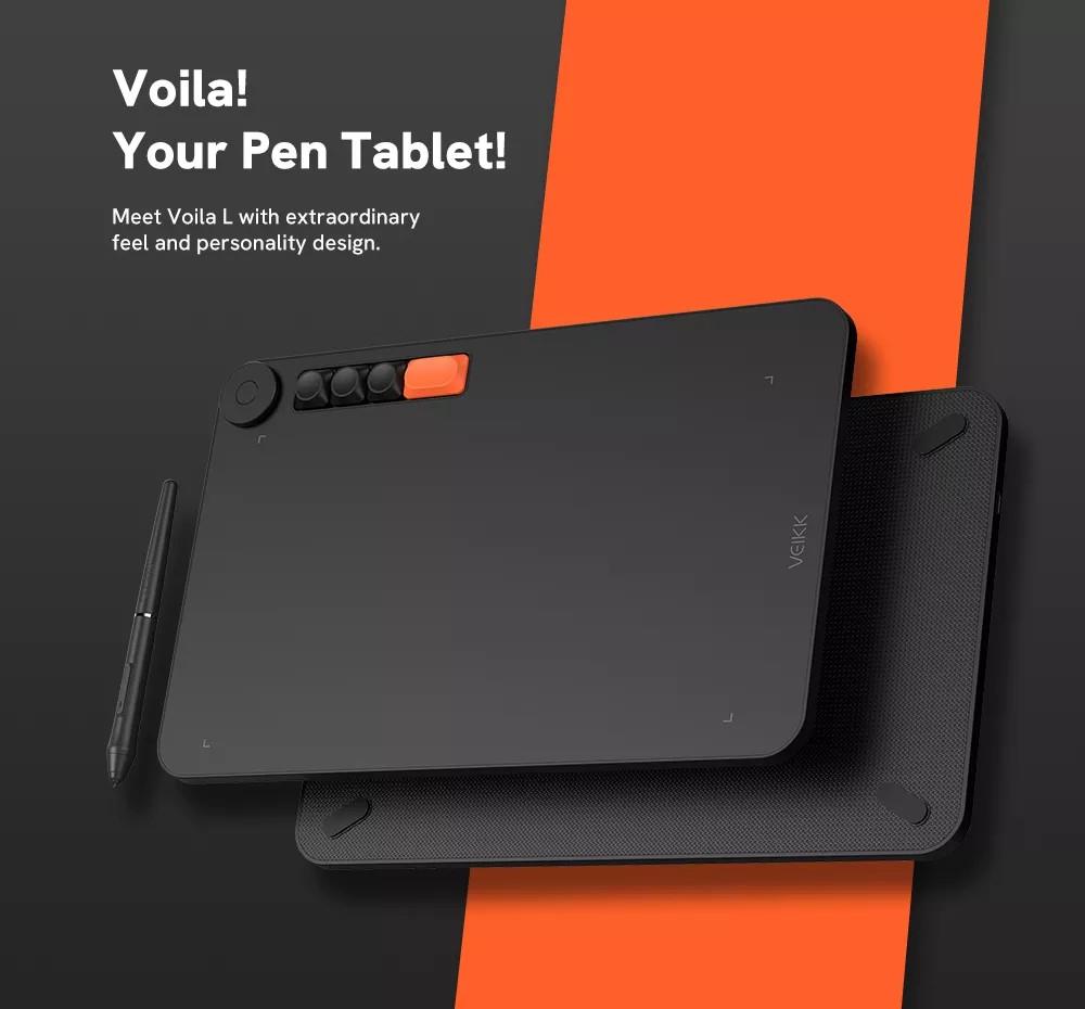 Veikk Voila L 10*6 Inch Graphic Drawing Tablet VO1060