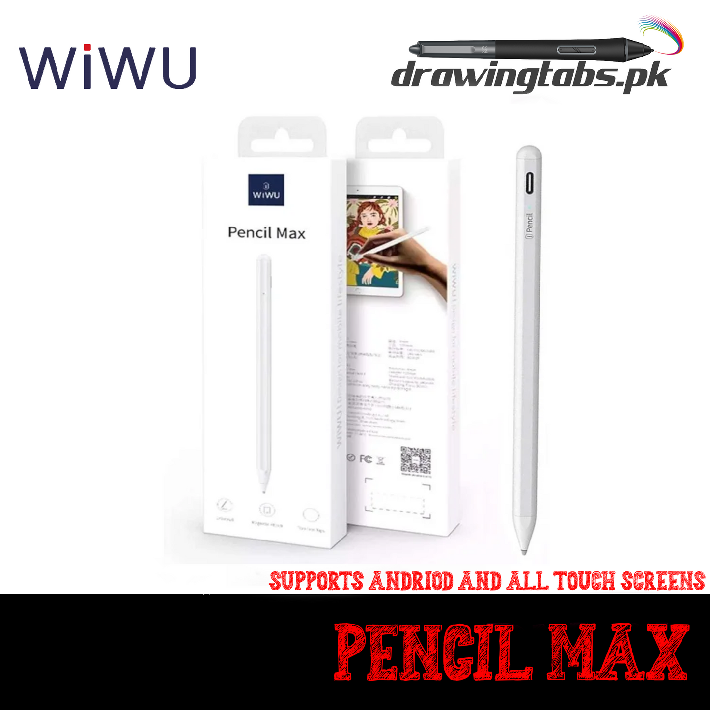 Wiwu Pencil Max Universal Stylus Pen for iOS&Android Touch Screens