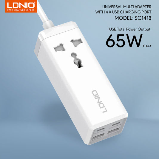 dnio 65W Multifunction Universal Power Adapter SC1418