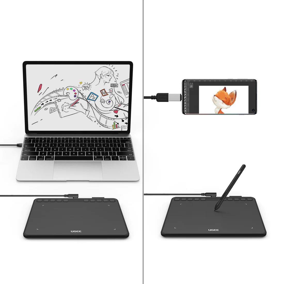 ugee 6.5″ Drawing Tablet S640